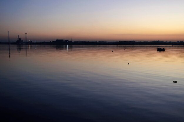 Sunset on Tejo River