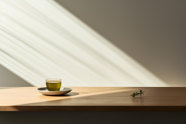 Photo tea in a minimalist setting yummy drink refreshment tea