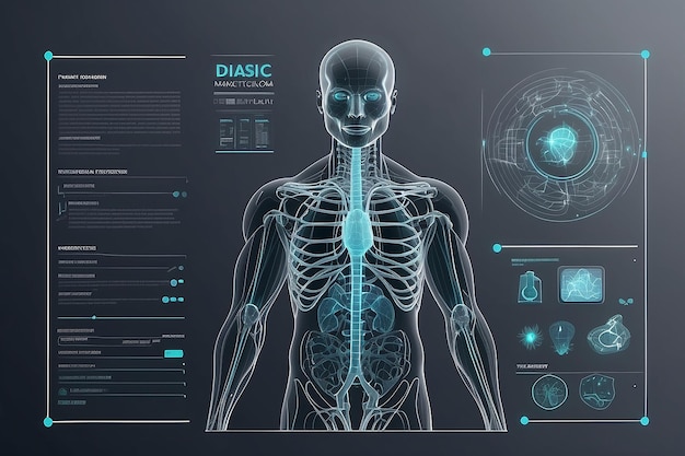 technologyTreatmentmedicine on gray background for template web design or presentation