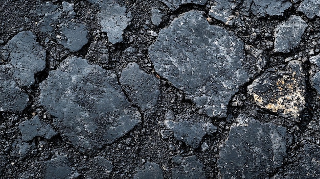 the texture of the asphalt is from a black and white photo