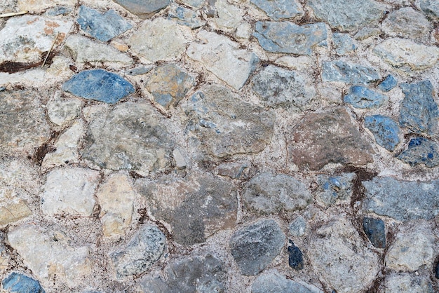 The texture of the stone fence