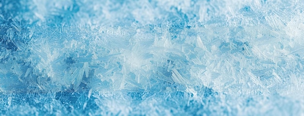 Photo textured ice crystals closeup in winter