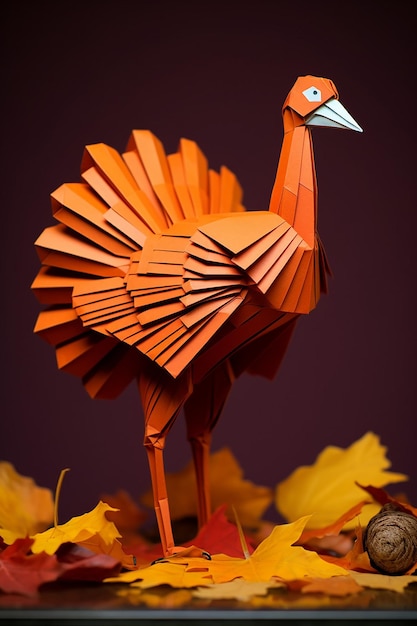 thanksgiving concept origami