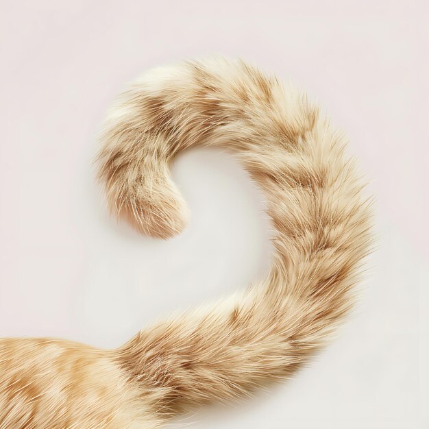 Photo there is a cat tail that is shaped like a letter c