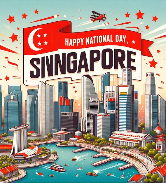 Photo this beautiful and luxurious design is designed for singapore national day
