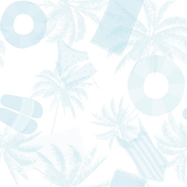 Photo tileable seamless beach summer pattern