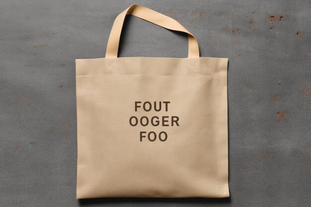 Foto tote zak doek voor winkelen mockup