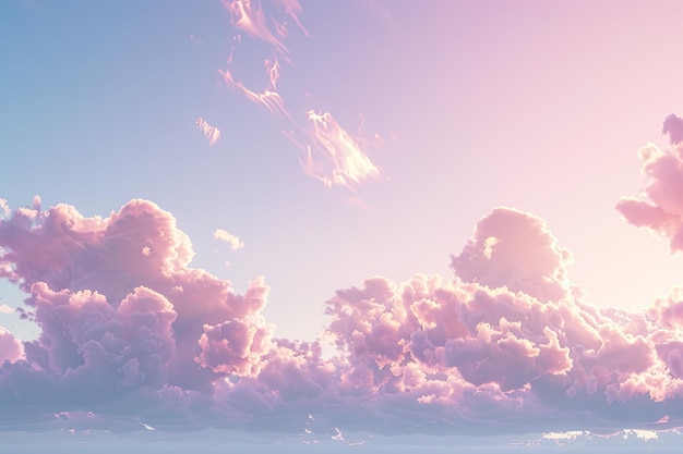 Tranquil Cloudscape with Serene Landscape for Online Shopping