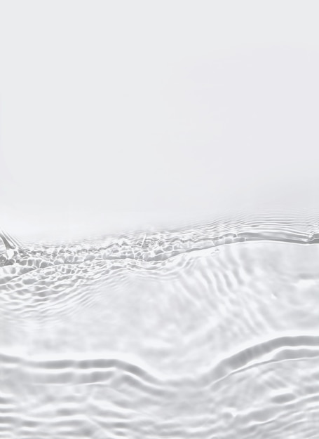 Photo transparent water surface with ripples waves and splashes background with copy space