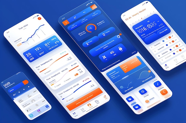 Photo ui and ux interface design for smartphone