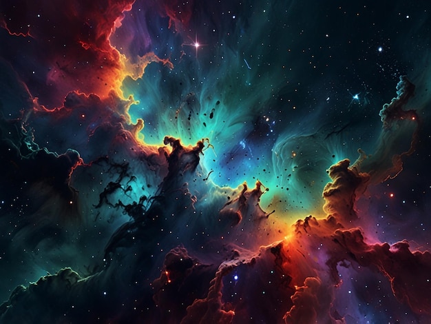 Photo ultra detailed nebula abstract wallpaper ai generative