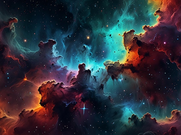 Photo ultra detailed nebula abstract wallpaper ai generative