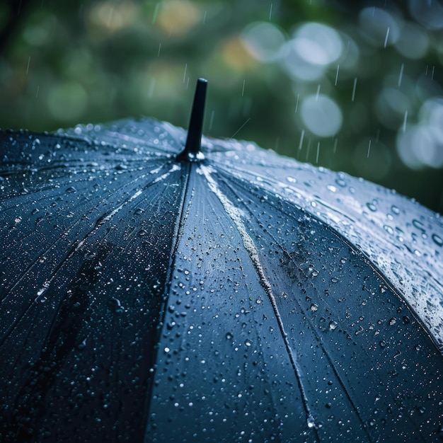 Photo umbrella in the rain