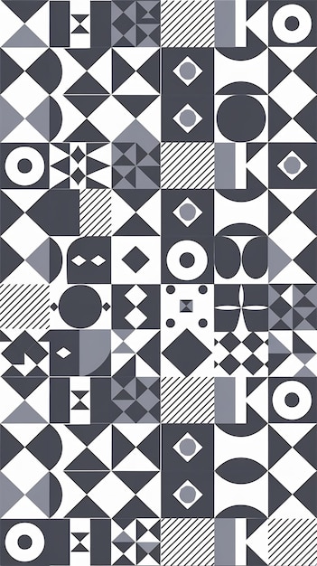 Photo vector seamless geometric patterns with shapes