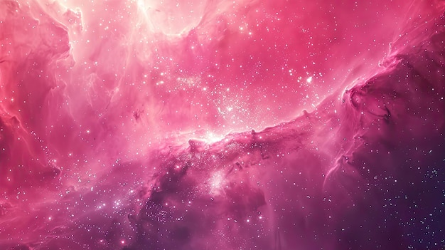 Photo a wall of pink and purple stars and galaxy