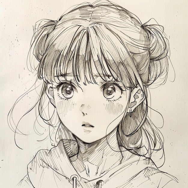 Photo wallpaper of a anime sketch