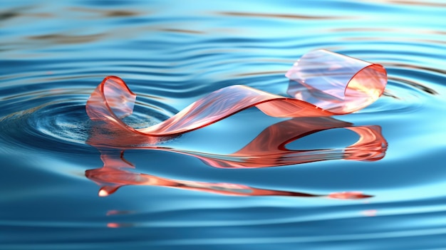 Water Abstract futuristic background generative ai