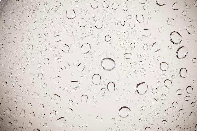 water drops on glass background.