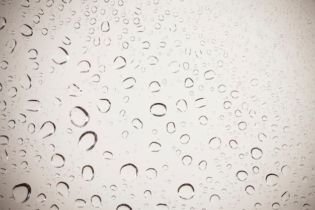 water drops on glass background.