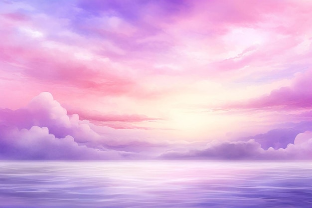 watercolor sky background and copy space