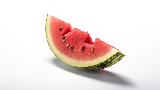 Watermelon slice isolated on white background