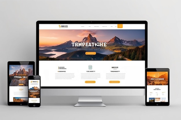 Website template design