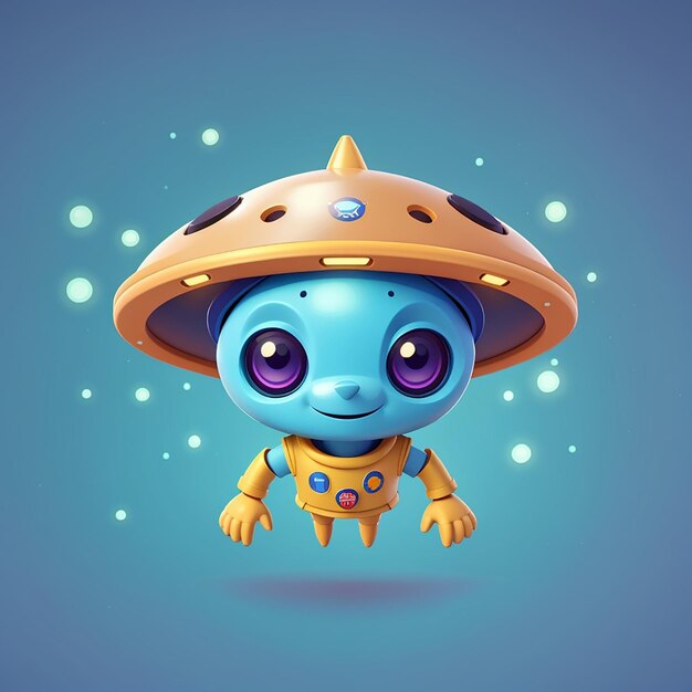 Whimsical Encounters Cute Aliens and Space Adventures