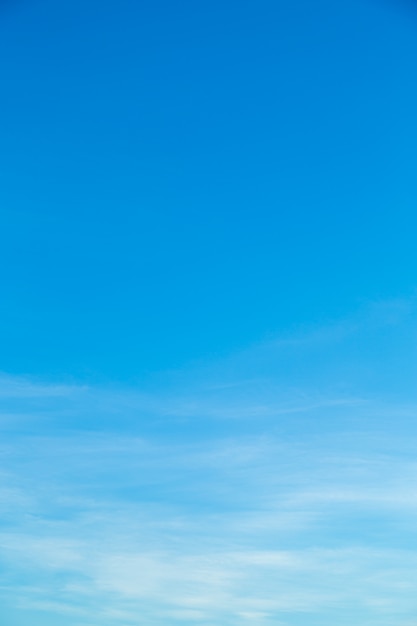 White clouds in blue sky.