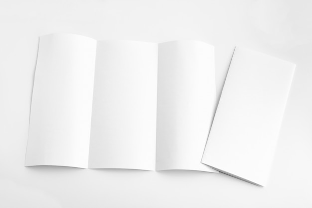 Photo white template paper on background