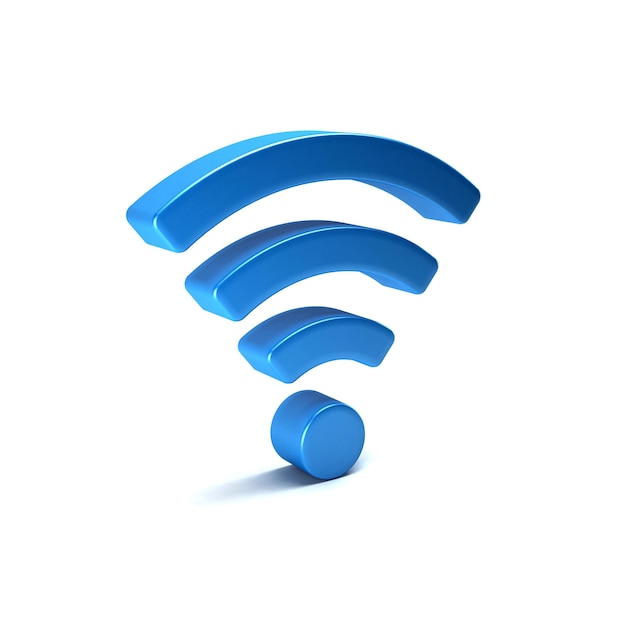 Wifi Symbol 3D illustration design