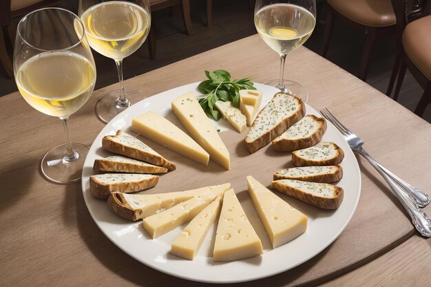 Photo wine and cheese elegance a perfect pairing