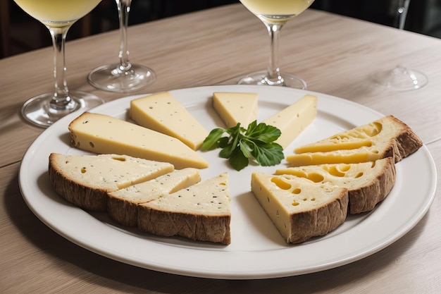 Photo wine and cheese elegance a perfect pairing