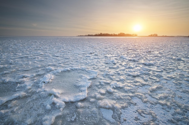 Winter landscape nature