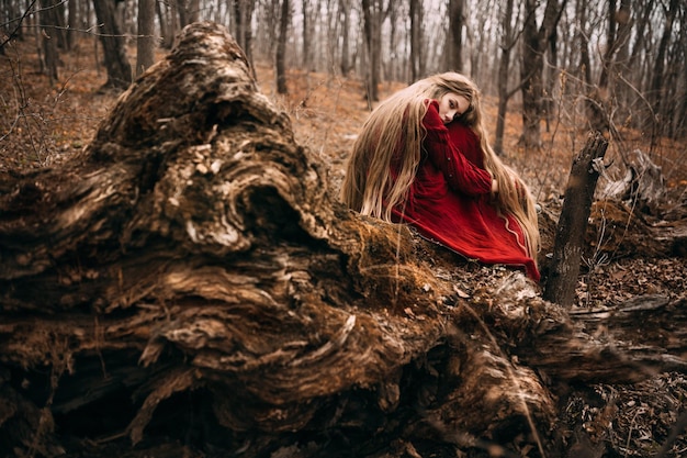 Witch in forest