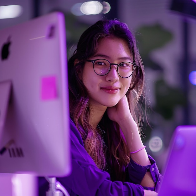 Womens with Laptop