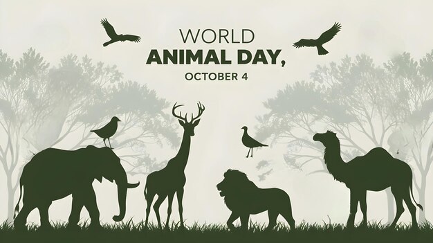 Photo world animal day celebrating wildlife conservation and animal protection