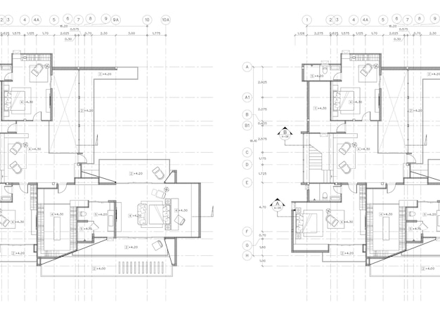 Photo write a blueprint architecture for building