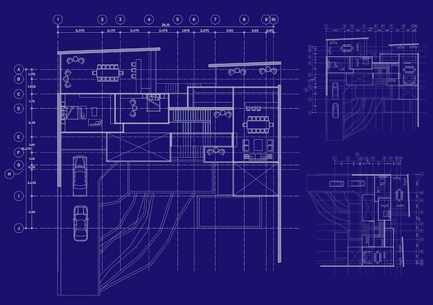 Photo write a blueprint architecture for building