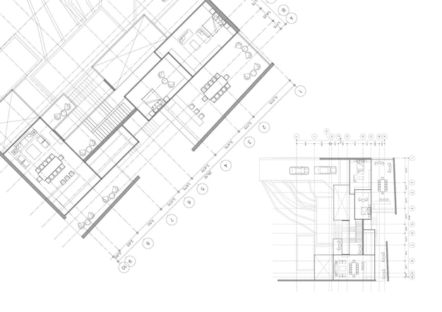 Photo write a blueprint architecture for building