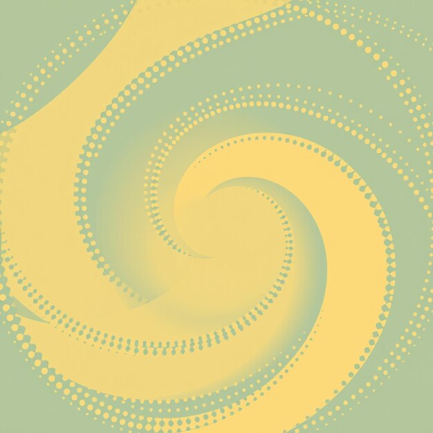 Photo a yellow and blue pattern with circles and the words spiral