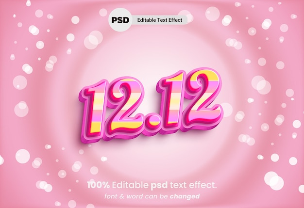 12 12 Special Offer 3D Text Effect