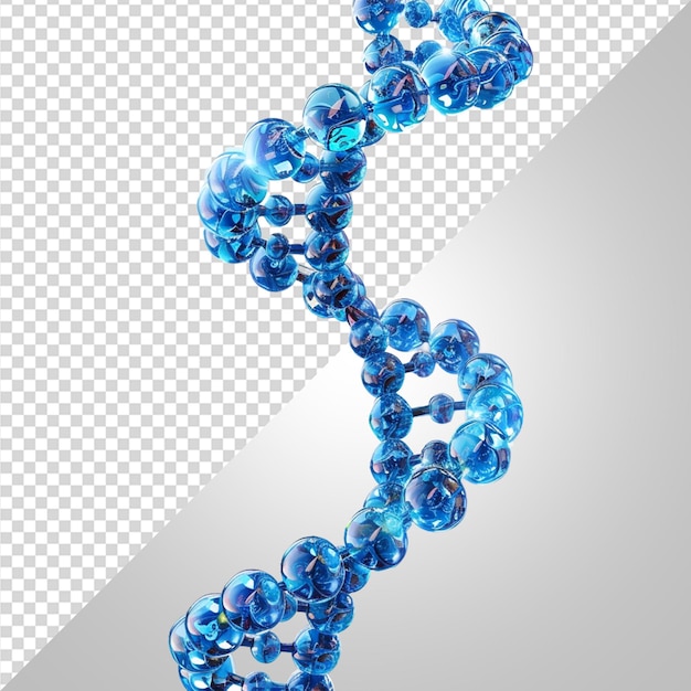 PSD 3d blue dna helix sequence element png