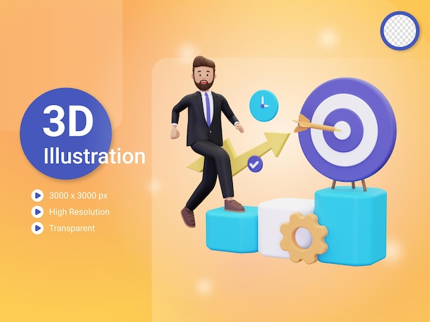 3d Business acchicement analytics