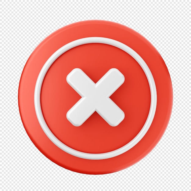 PSD 3d caution warning alert sign icon illustration render