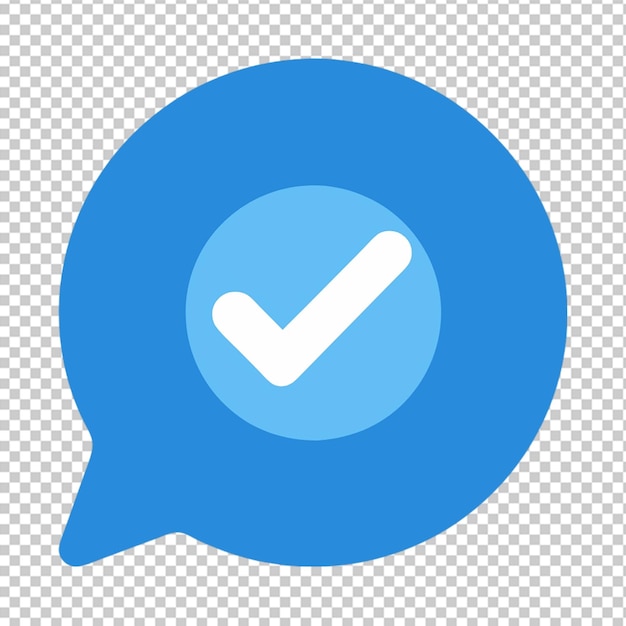 PSD 3d checkbox check mark 3d illustration