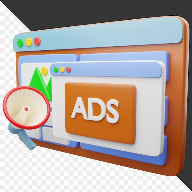 3D Digital Marketing Icon