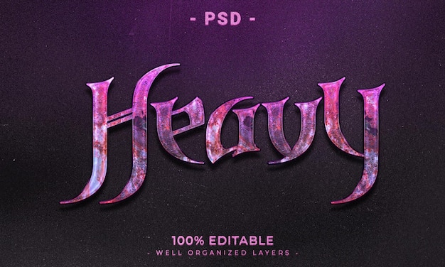 3d editable text effect style with background