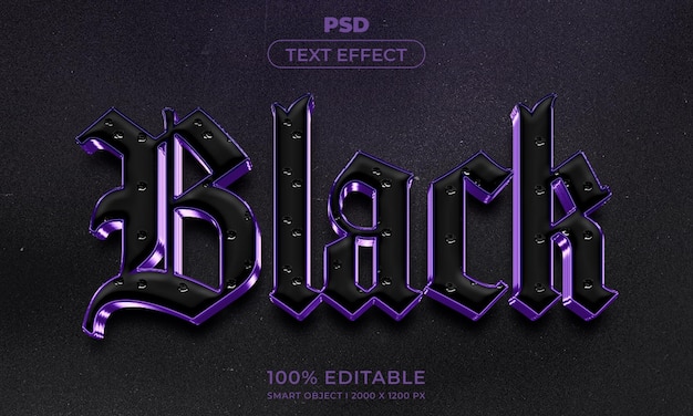 3d editable text effect style with background