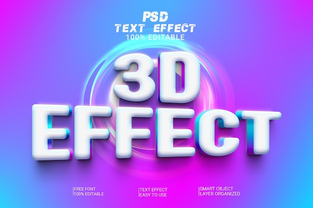 PSD 3d effect text style effect psd file