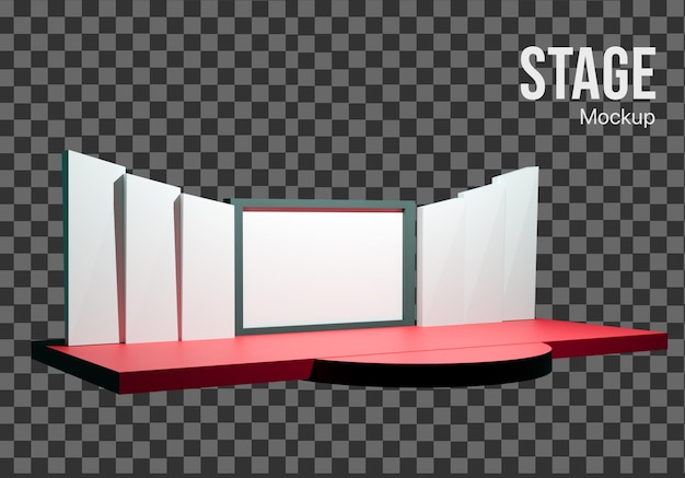 3D event Stage mockup